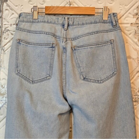 PacSun Mom Jeans Distressed Light Eco Blue Denim Ankle Jeans Size 27 Retro Y2K - Picture 5 of 13